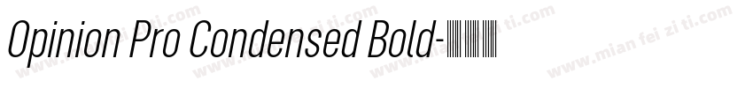 Opinion Pro Condensed Bold字体转换